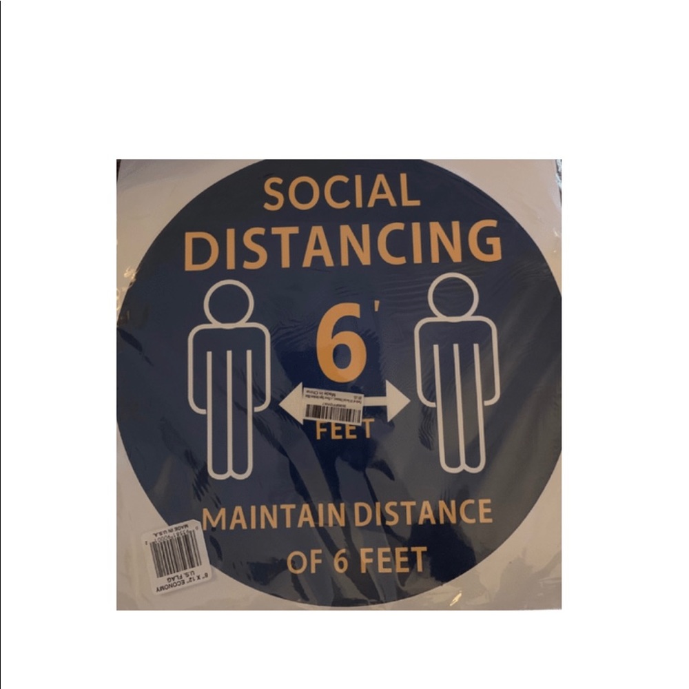 Social Distancing Floor Spacers- 6 PCs